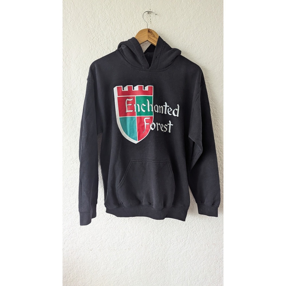 Enchanted‎ Forest Oregon Theme Park Black Graphic Hoodie Sweatshirt Pullover